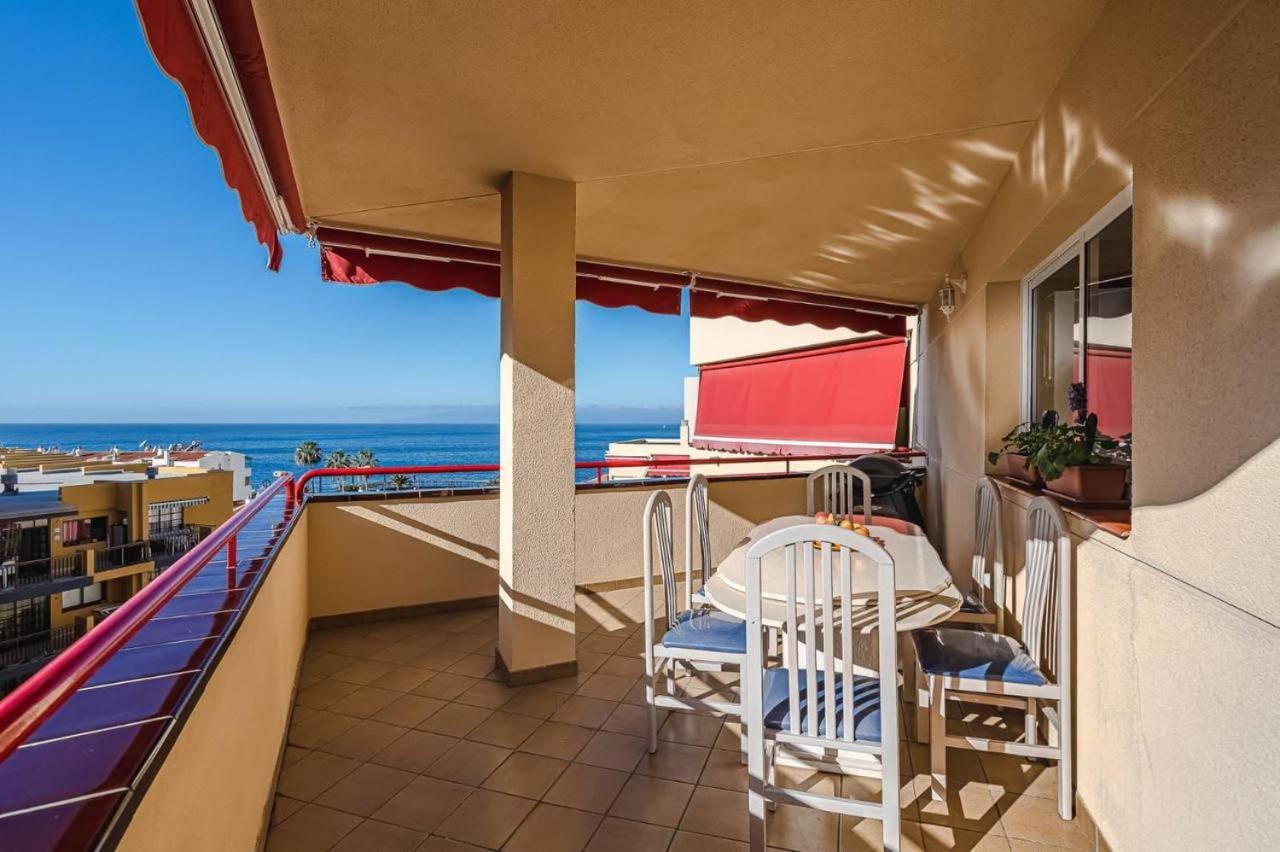 Cozy Beachfront Flat With Pool & Panoramic Sea View Terrace Apartment Puerto de Santiago  Luaran gambar